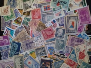 100 US  MNH Mint Unused Stamp Lot  Unsearched From 600,000 Hoard  ALL DIFFERENT!