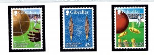 Gibraltar 817-19 MNH 1999 Sports in Gibraltar (KA)