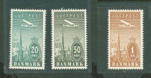 Denmark #C8-C10 Mint (NH) Multiple