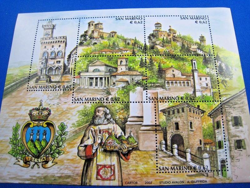 SAN MARINO 2002 - SCOTT #1548 S/S  MNH   (brig)