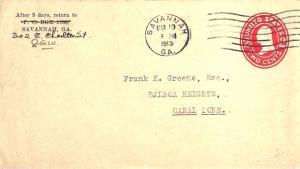 United States Georgia Savannah, Ga. 1915 Universal Machine Type BT200  2c Was...