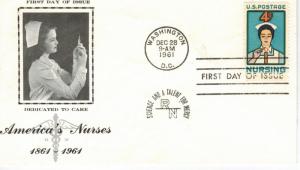 Honoring America Nurses Nursing Profession 1190-27 Better FDC Dedicated To Care