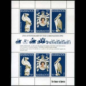 BARBADOS 1978 - Scott# 474 S/S Coronation NH