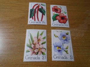 Grenada  #  910-13  MNH   Flowers