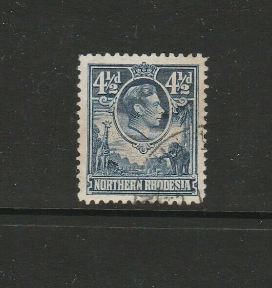 Northern Rhodesia 1938 GV1 4 1/2d FU SG 37