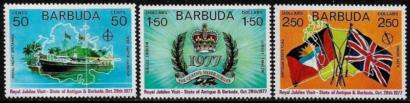 Barbuda #302-4 MNH Set - Royal Visit