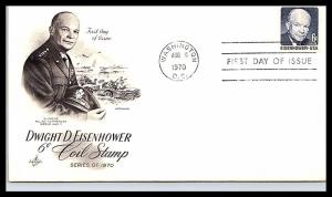 #1401 Dwight D. Eisenhower - Coil - Artcraft  Cachet 18SC