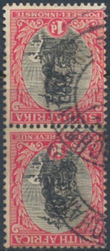 South Africa SG 31dw  wmk inverted  SC# 24  * Used  perf 14½ x  14 see detai...