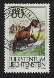 Liechtenstein Beech Marten Wild animal 1993 Canc SC#1007 SG#1062