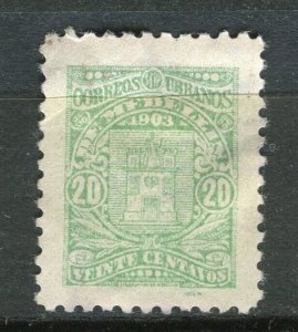 COLOMBIA; PRIVATE LOCAL POST Company issue 1903 Medellin 20c. used