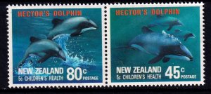 New Zealand 1991 Hectors Dolphin Complete Mint MNH Set SC B139-B140