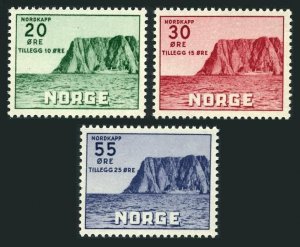 Norway B54-B56, MNH. Michel 380-382. Tourist Association, 1953. North Cape,Ship.