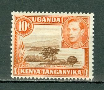KENYA UGANDA TANGANYIKA LANDSCAPE #69 PERF. 13x13.5  MNH