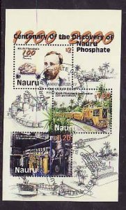 Nauru-Sc#479a- id8-used sheet-Phosphate Corp.-Trains-2000-