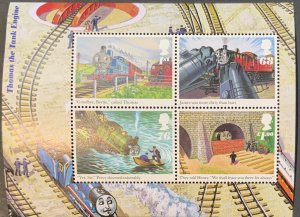 GREAT BRITAIN MINIATURE SHEET 2011 THOMAS THE TANK ENGINE SGMS3193  MNH