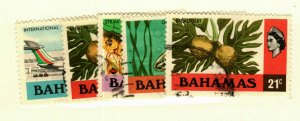 Bahamas #313-5,317,399 used flowers, fish, local scenes