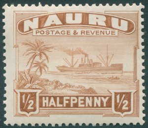 Nauru 1947 ½d chestnut Perf 14 SG26Bc unused