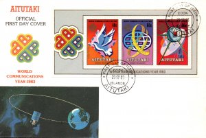 Aitutaki 314a Souvenir Sheet U/A FDC