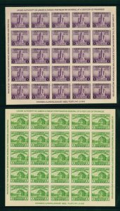 US Scott # 730 731 FARLEY - 1933 -  Mint NH Souvenir Sheet's