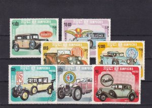 SA18i Cambodia 1984 Old Cars used stamps