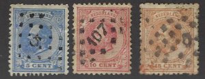 Netherlands SC#7-9 Used Fine hr SCV$42.25...Fill a Great Spot(+)!