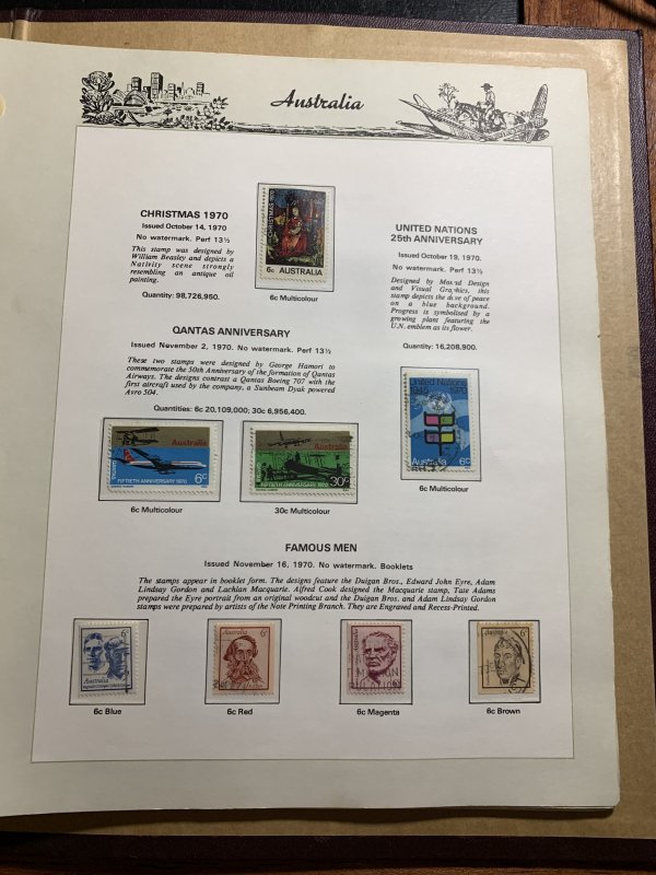 STAMP STATION PERTH Australia #Collection 1928 to Christmas1974 -Used- Unchecked