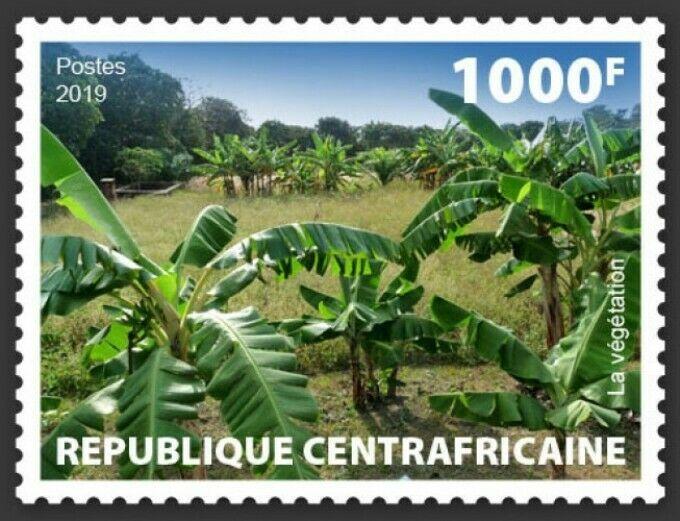 Central Africa - 2019 Local Vegetation - Stamp - CALC190103a