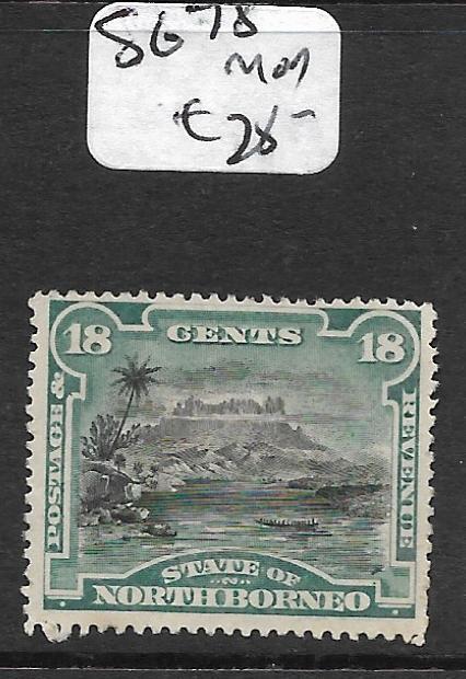 NORTH BORNEO (P2903B)   18C MOUNTAIN SG 78  MOG