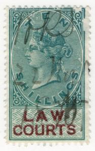 (I.B) QV Revenue : Law Courts (Scotland) 10/- (1882)