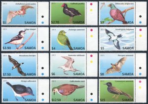 Samoa 1142-1153,MNH. Endangered Bats & Birds,2013.