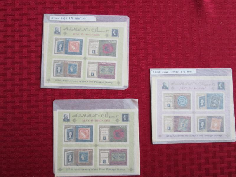 Ajman, 15 Souvenir Sheets on Paper,  C385