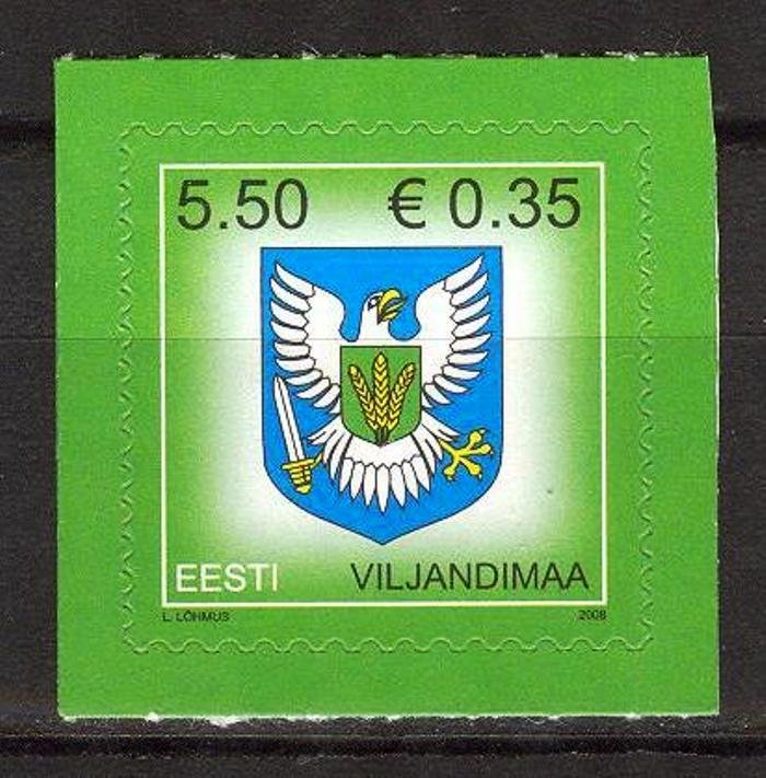 Estonia 2008 Definitive Stamp Viljandimaa MNH