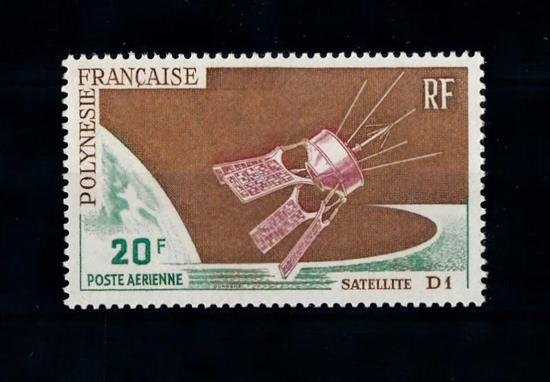 [71581] French Polynesia 1966 Space Travel Satellite D1 Airmail Stamp MNH