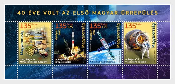 2020 Hungary First Hungarian Space Flight  MS4 (Scott NA) MNH