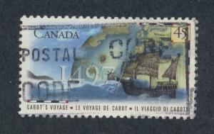 Canada 1997 Scott 1649 used - 45c, John Cabot's voyage