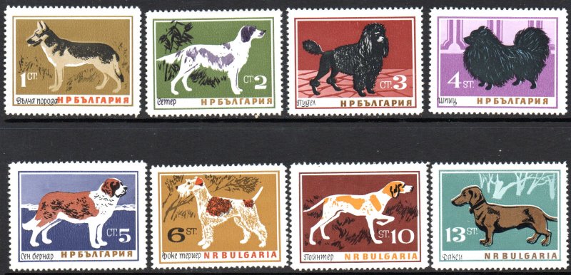 BULGARIA 1348-55 MNH SCV $8.60 BIN $5.15 DOGS