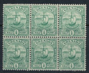 Grenada #68* NH  Block of 6  CV $31.50