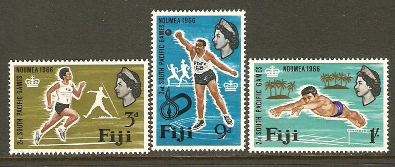 Fiji #226-8 NH South Pacific Games