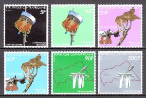 Central African Republic - Scott #482-487 - MNH - SCV $7.40