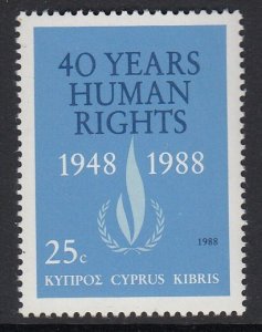 Cyprus 716 Human Rights mnh