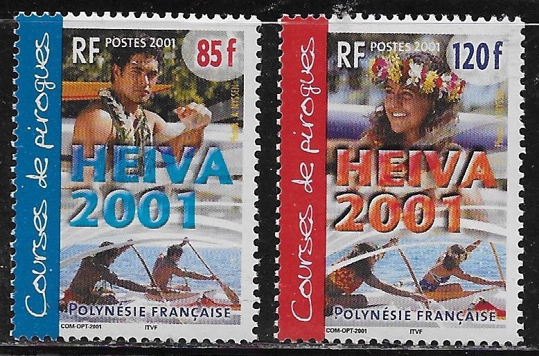 French Polynesia Scott #'s 805 - 806 MNH