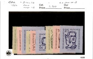 Germany - DDR, Postage Stamp, #314-316 (3 Sets) Mint LH, 1956 Human Rights (AG)