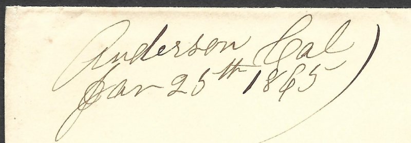 Doyle's_Stamps: Anderson, Mendocino County, CAL Postal History - Cover