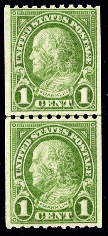 U.S.  604 MNH HORIZONTAL LINE PAIR AS SHOWN (V5220)