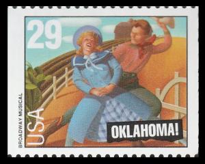 US 2769 Broadway Musicals Oklahoma 29c single MNH 1993