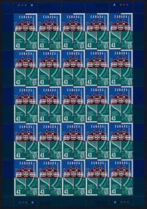 Canada 1558 sheet MNH Lunenburg, Architecture, Ships