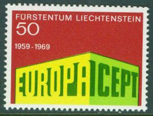 LIECHTENSTEIN Scott 453 MNH** Europa 1969 stamp CV$0.45