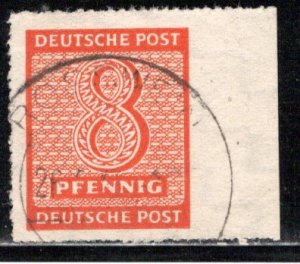 DDR under russian occupation Scott # 14N5a, used, var Rosswein perfs + wmk