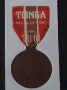 ​TONGA-AIRMAIL 1971-SC# C101 BRONZE MEDAL OF MERIT MNH STAMP VF KEY STAMP