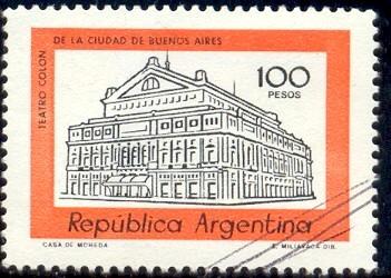 Columbus Theater, Buenos Aires, Argentina stamp SC#1166 used